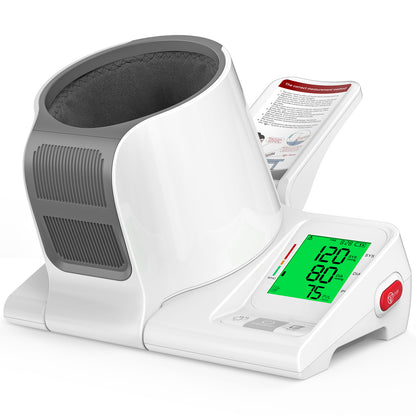 52HZ Barrel-Type Blood Pressure Monitor, One-Touch Upper Arm Blood Pressure Monitors for Home Use, Auto-Fit Wide Range 7.1"-16.5" Blood Pressure Machine, 3-Color Backlight, 2 Users 2×99 Memory